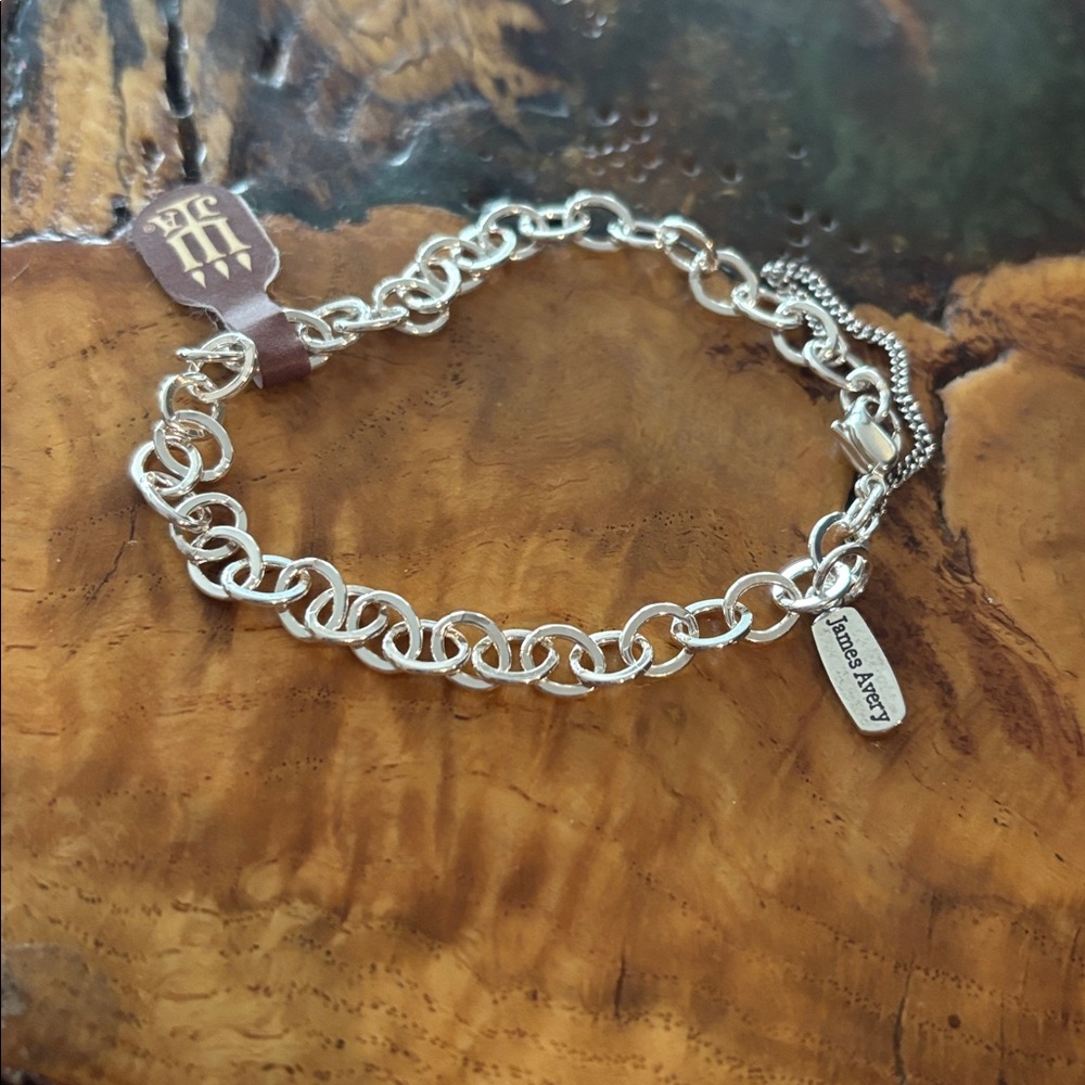 New James Avery forged link charm bracelet - Picture 4 of 4